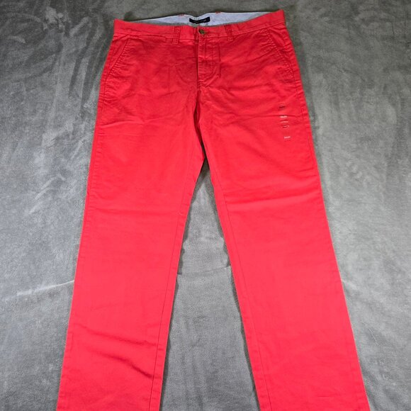 Tommy Hilfiger Other - NWOT Tommy‎ Hilfiger Red Chino Mens Pants Size 36 Regular Classic Preppy College